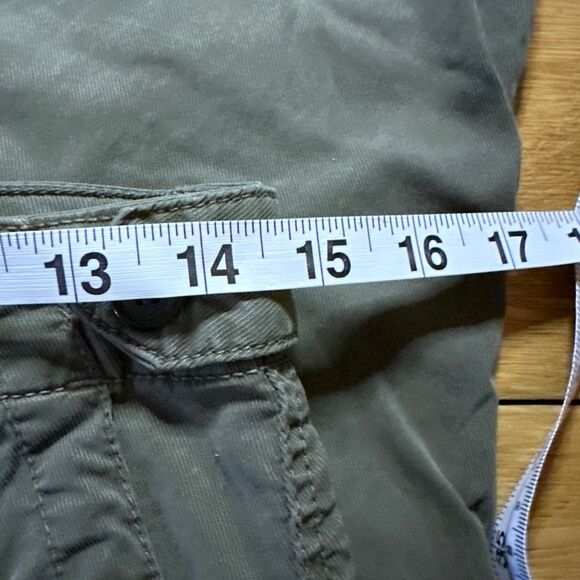 Anthropologie green cargo joggers 26 - Picture 9 of 10
